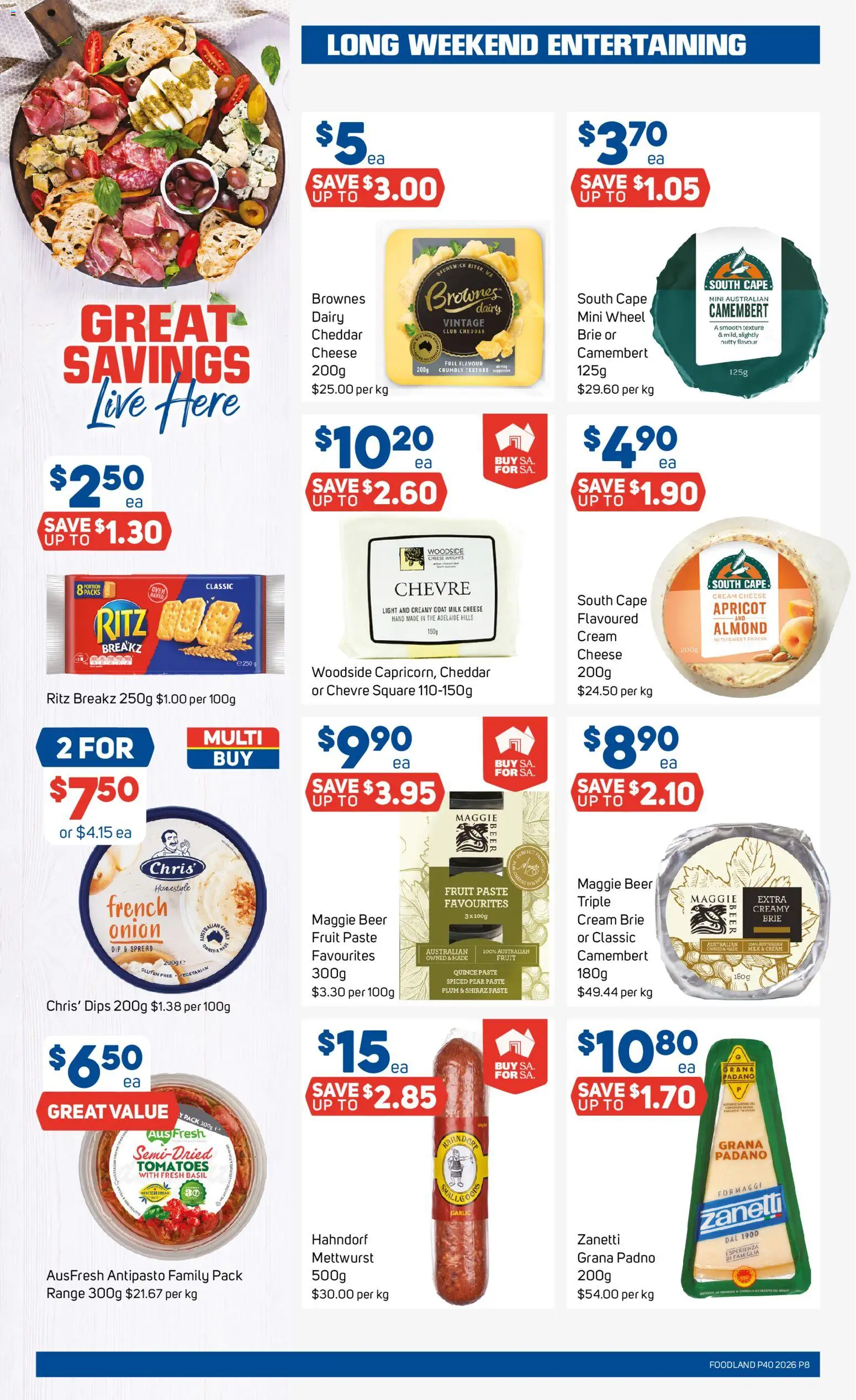 Foodland catalogue - valid from 30/09/2026 | Page: 8 | Products: Dairy, Pear, Cheddar, Onion