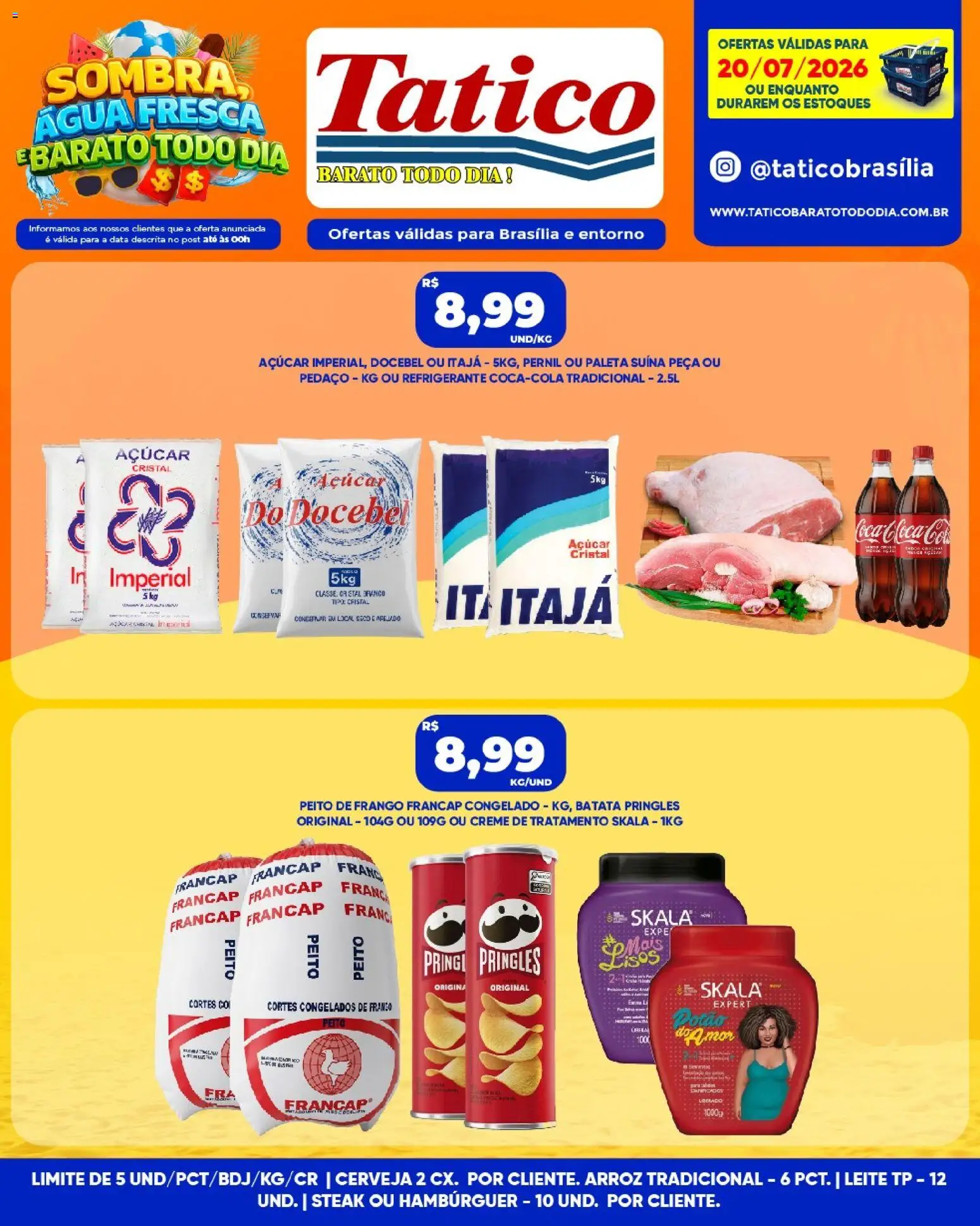 Tatico Folheto - válido de 21/07/2026 | Página: 28 | Produtos: Leite, Creme, Frango, Peito de frango