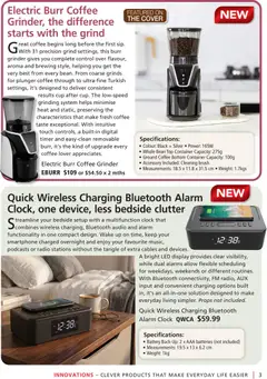 Preview of Innovations catalogue - valid from 24/08/2026 | Page: 3 | Products: Coffee grinder, Digital, Audio, Radio