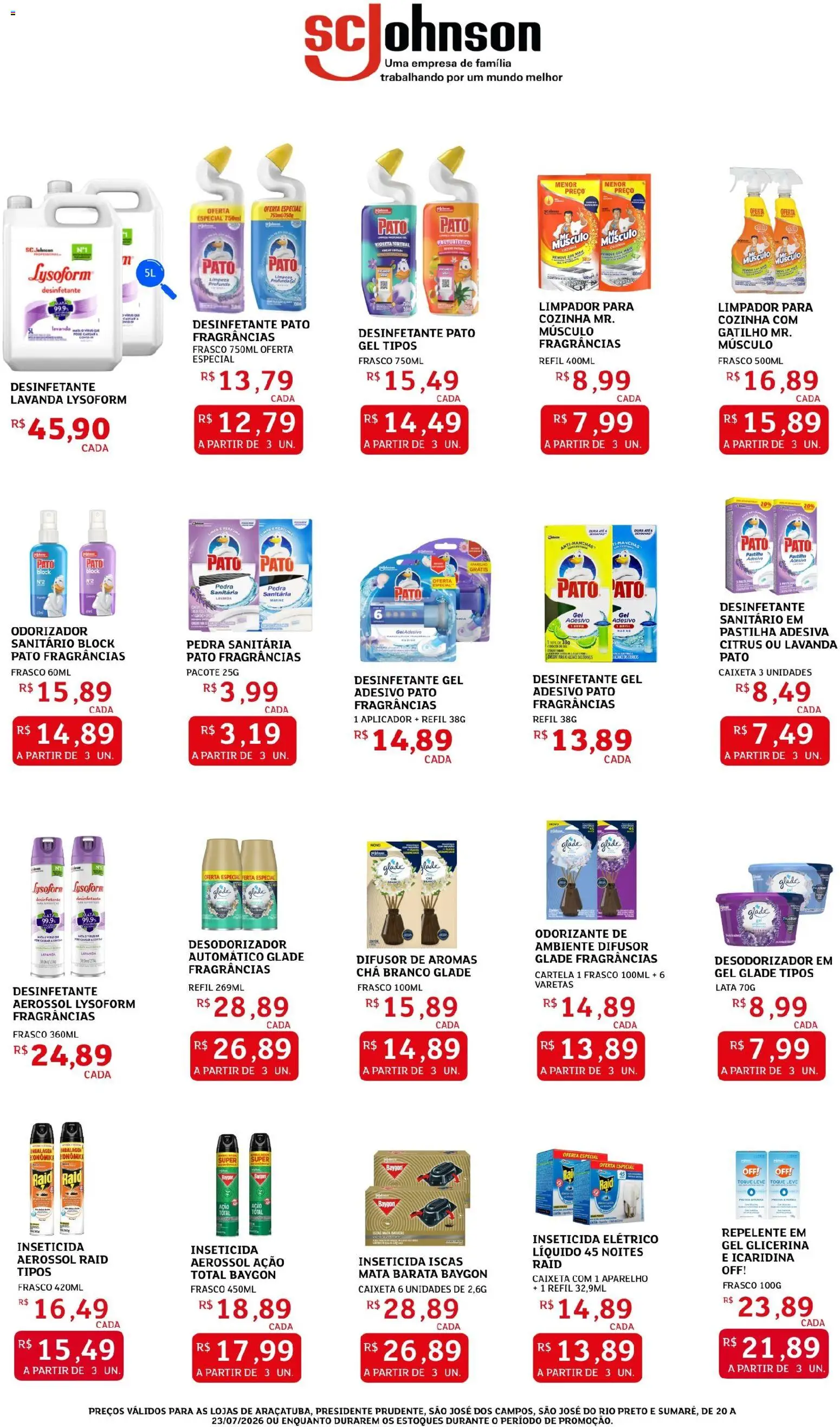 Assaí Atacadista Folheto - válido de 20/07/2026 | Página: 3 | Produtos: Difusor, Chá, Repelente, Desinfetante