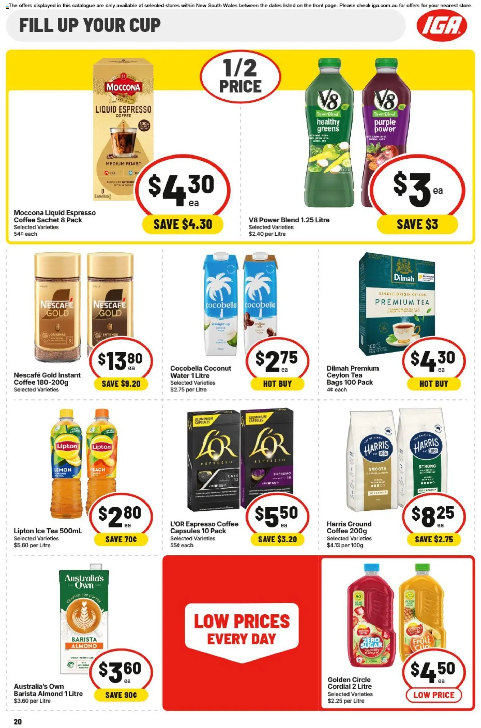 IGA catalogue - valid from 20.05.2026 | Page: 19 | Products: Lemon, Peach, Moccona, Nescafe