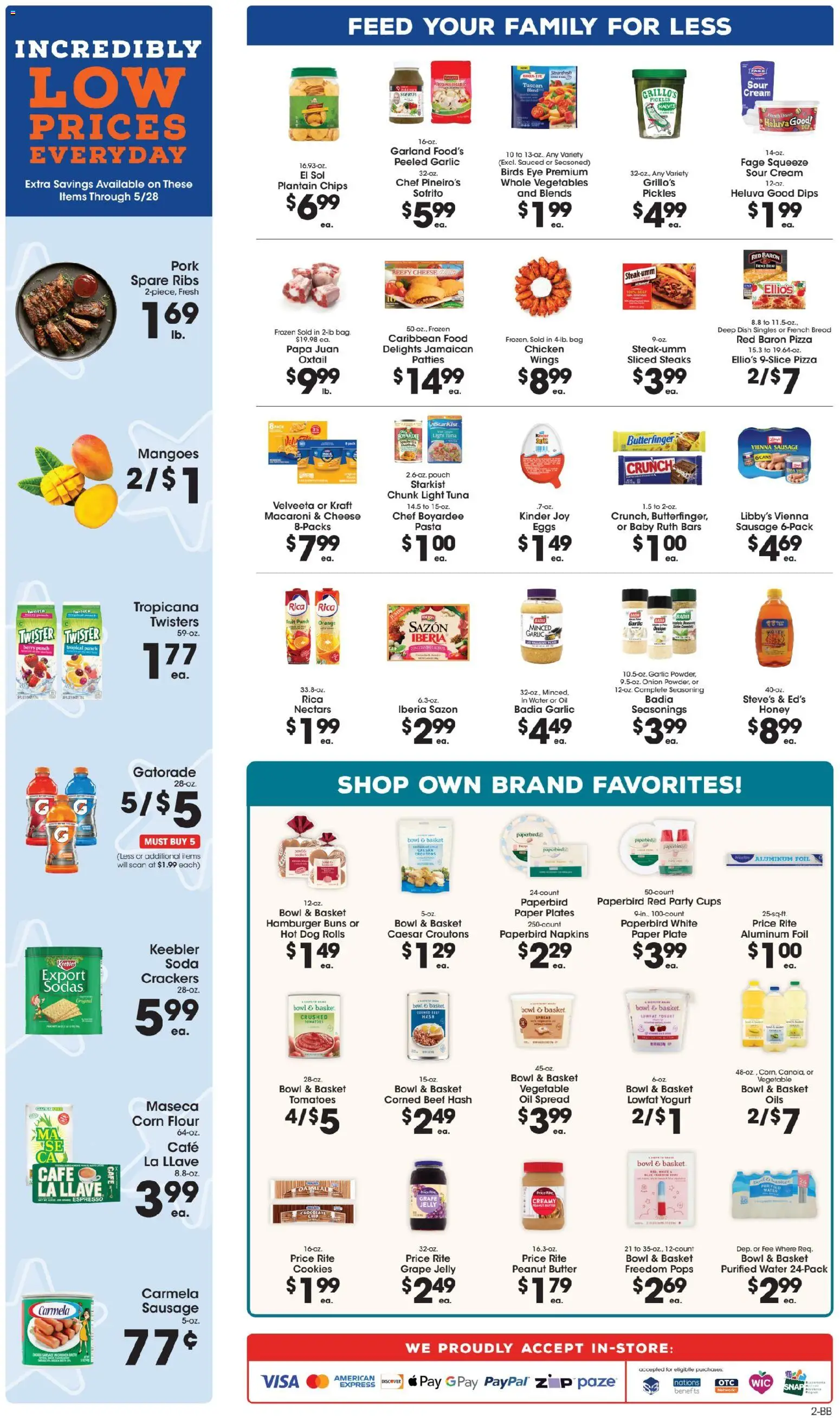 Price Rite Weekly Ad - valid from 08.05.2026 | Page: 2 | Products: Yogurt, Eggs, Sour cream, Pasta