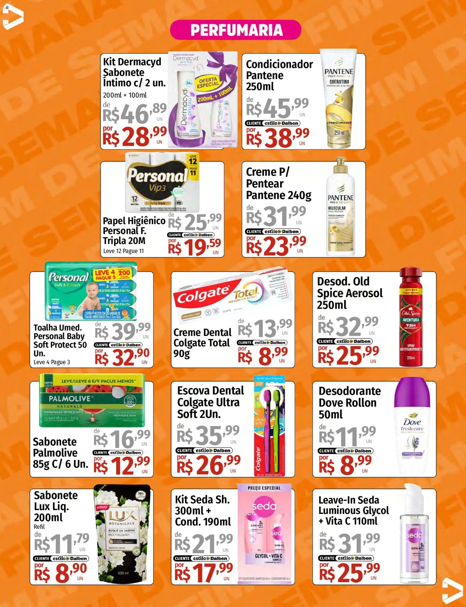 Supermercado Dalben Folheto - válido de 15.05.2026 | Página: 14 | Produtos: Desodorante, Creme, Sabonete, Dove
