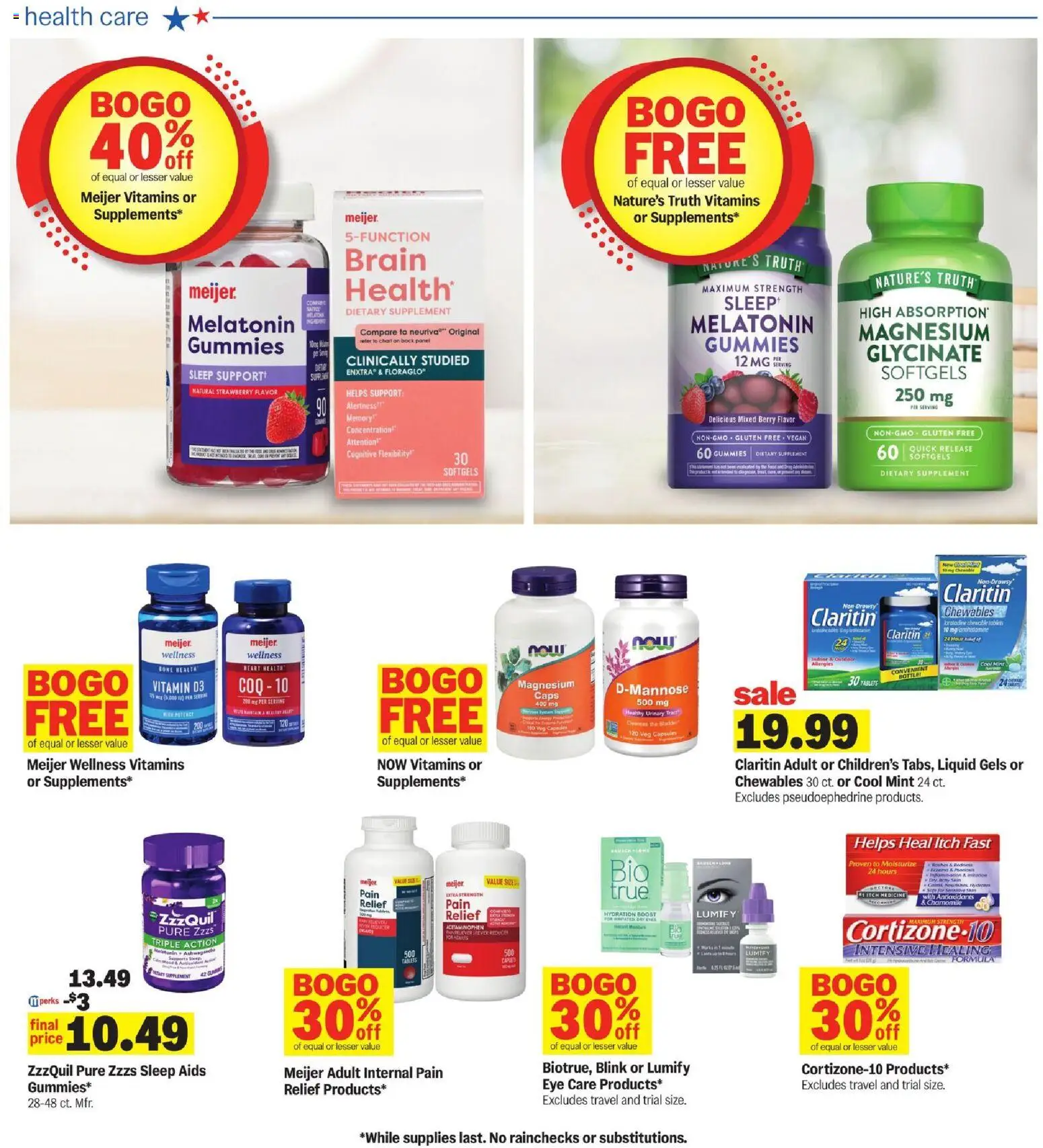 Meijer Weekly Ad - MI - valid from 06/24/2026 | Page: 42 | Products: Vitamin, Magnesium, Melatonin
