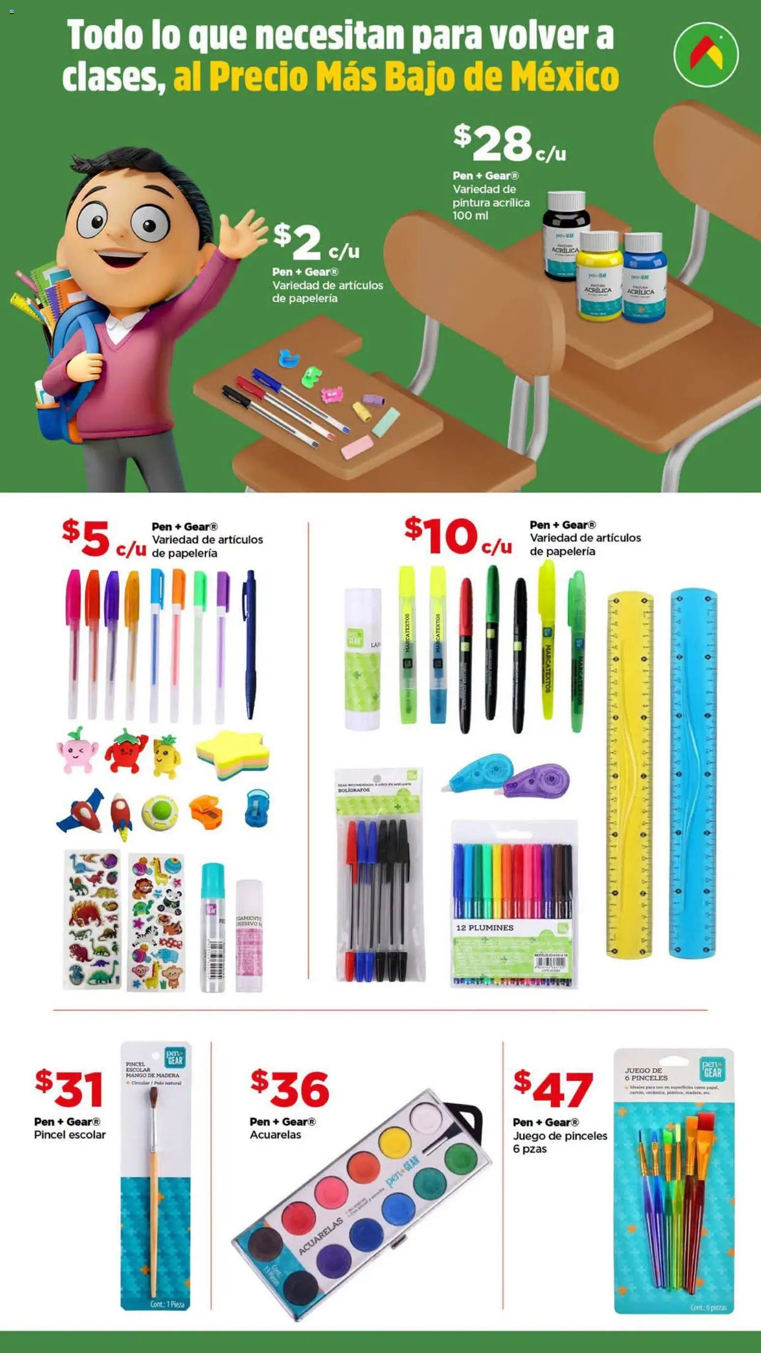 Nuevas ofertas de Bodega Aurrerá válidas en toda la República Mexicana desde el 10/07/2026. ¡Encuentra las mejores ofertas en Bodega Aurrerá folleto Back to School! | Página: 2