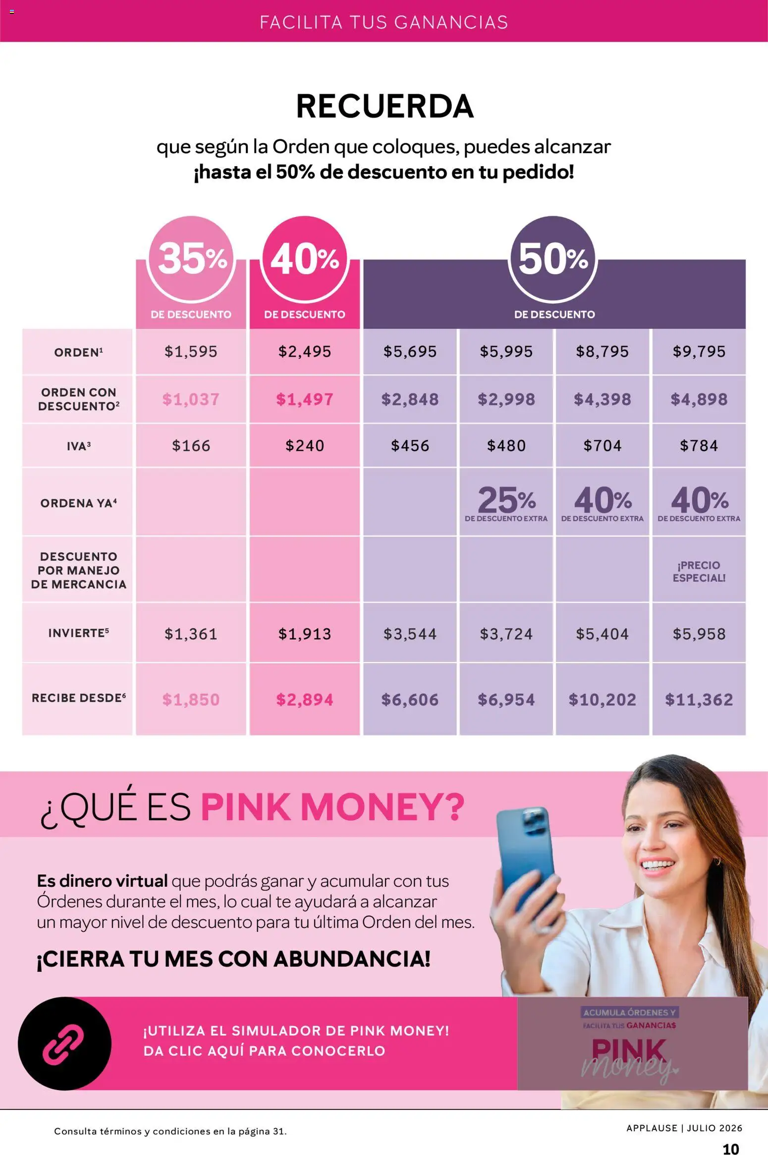 Nuevas ofertas de Mary Kay válidas en toda la República Mexicana desde el 01/07/2026. ¡Encuentra las mejores ofertas en Catálogo Mary Kay Applause 2026! | Página: 10 | Productos: Té