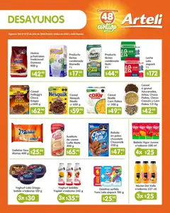 Vista previa de Arteli folleto Quincenal, nuevo folleto de la tienda, válido en México a partir del 01/07/2026 | Página: 2 | Productos: Gelatina, Leche, Galletas, Mate