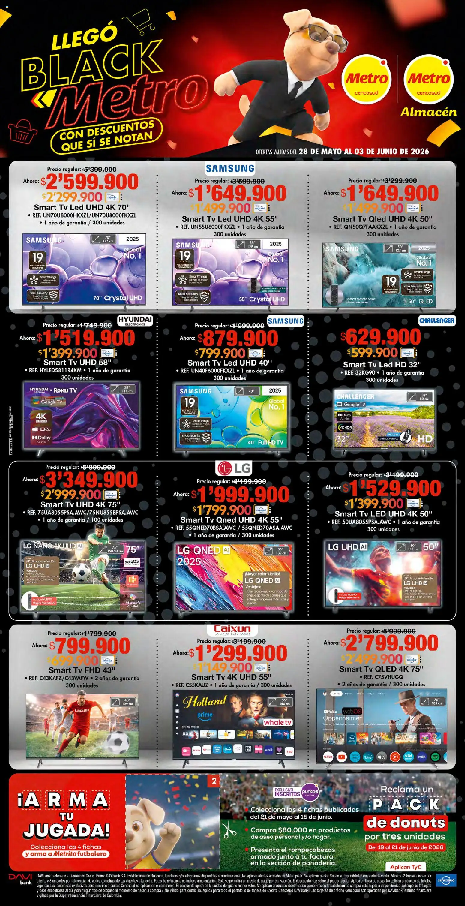 Metro revista - valida desde el 28.05.2026 | Página: 1 | Productos: Té, Audio, Banco, Control remoto