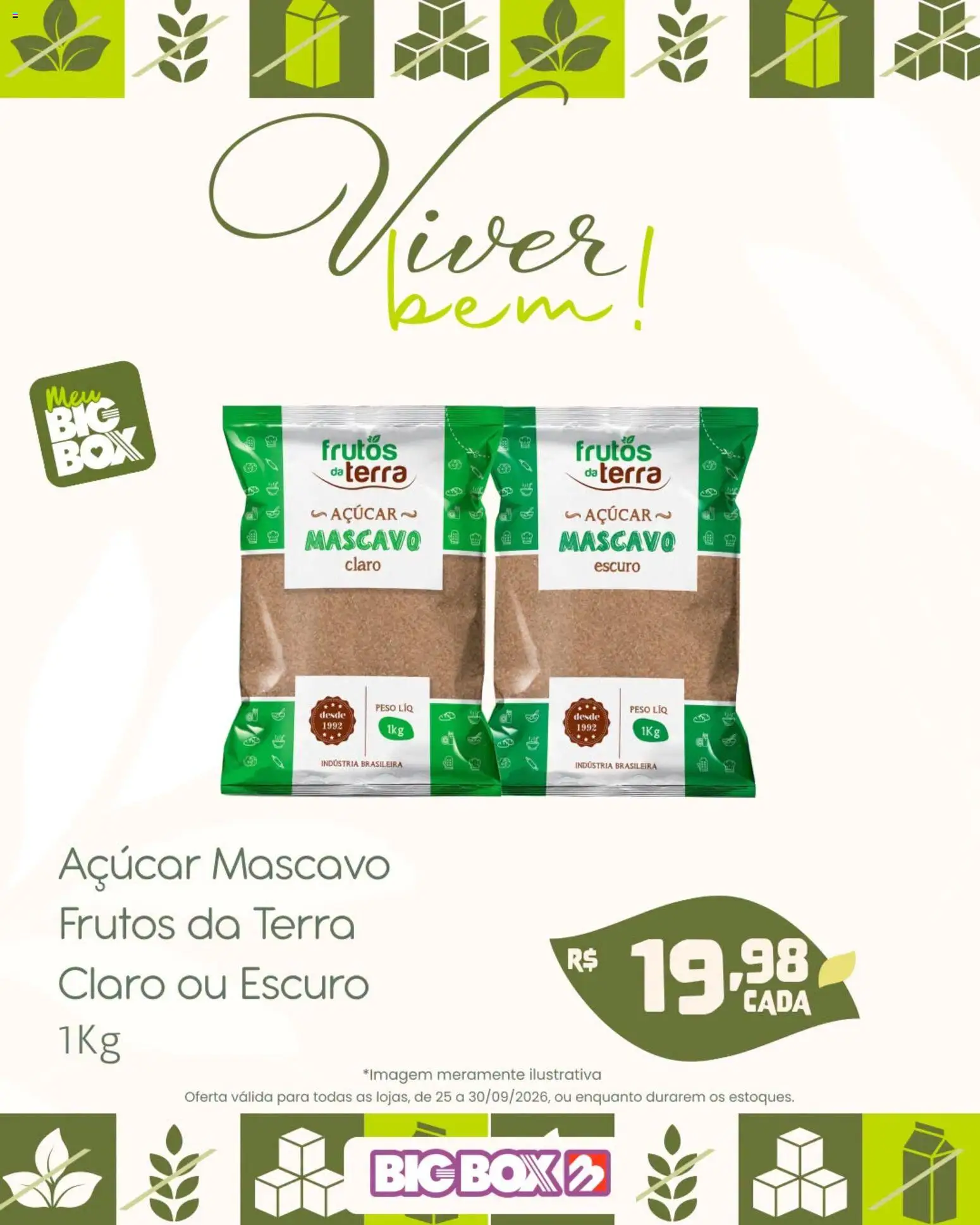 Big Box Folheto - válido de 25/09/2026 | Página: 8 | Produtos: Açúcar, Açúcar mascavo