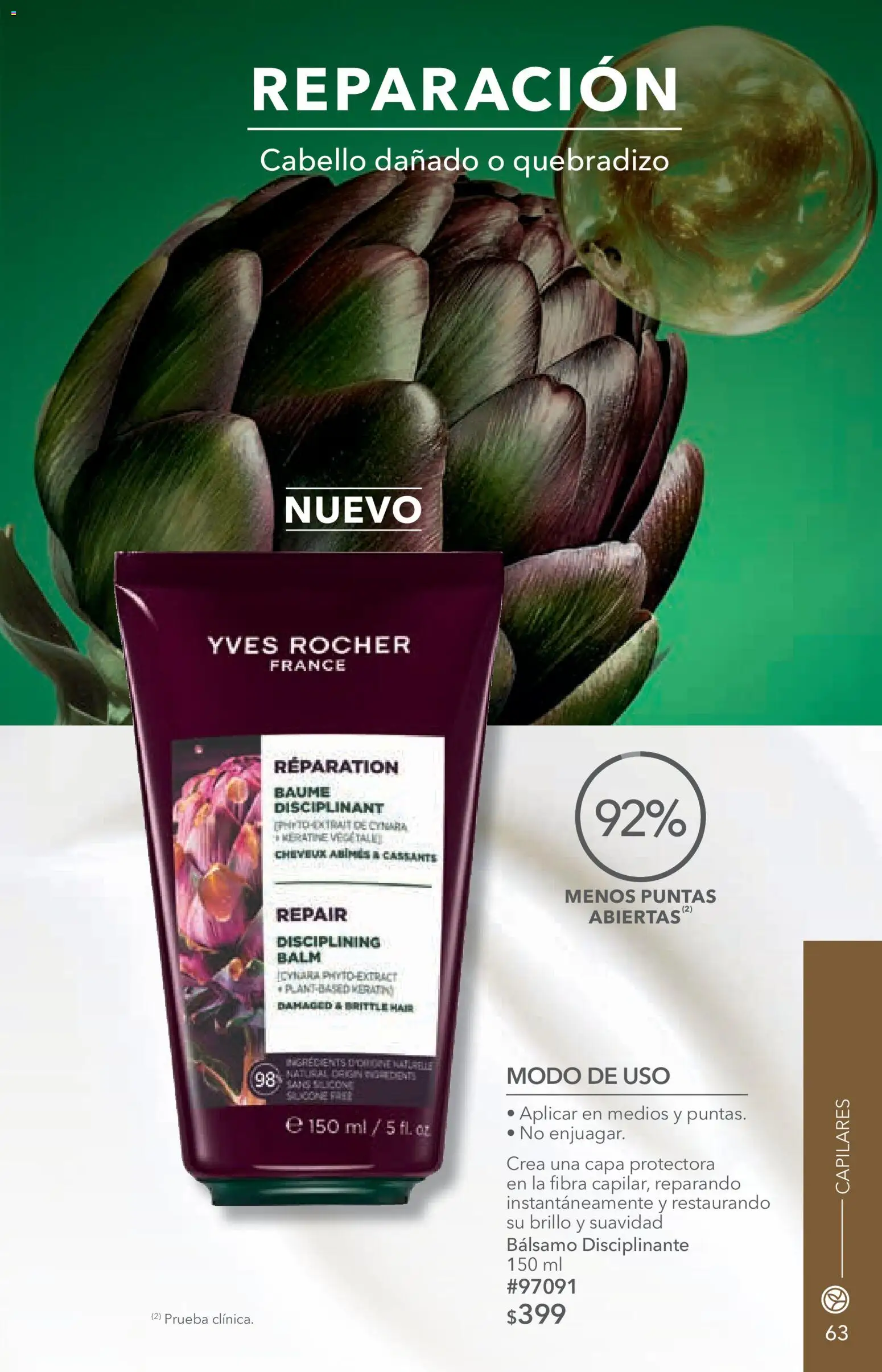 Nuevas ofertas de Yves Rocher válidas en toda la República Mexicana desde el 14/07/2026. ¡Encuentra las mejores ofertas en Yves Rocher campaña 10 2026! | Página: 63 | Productos: Brillo, Bálsamo