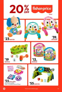 Preview of Target Big Brand Toy Sale - valid from 17/09/2026 | Page: 44 | Products: Dance, Player, Record player