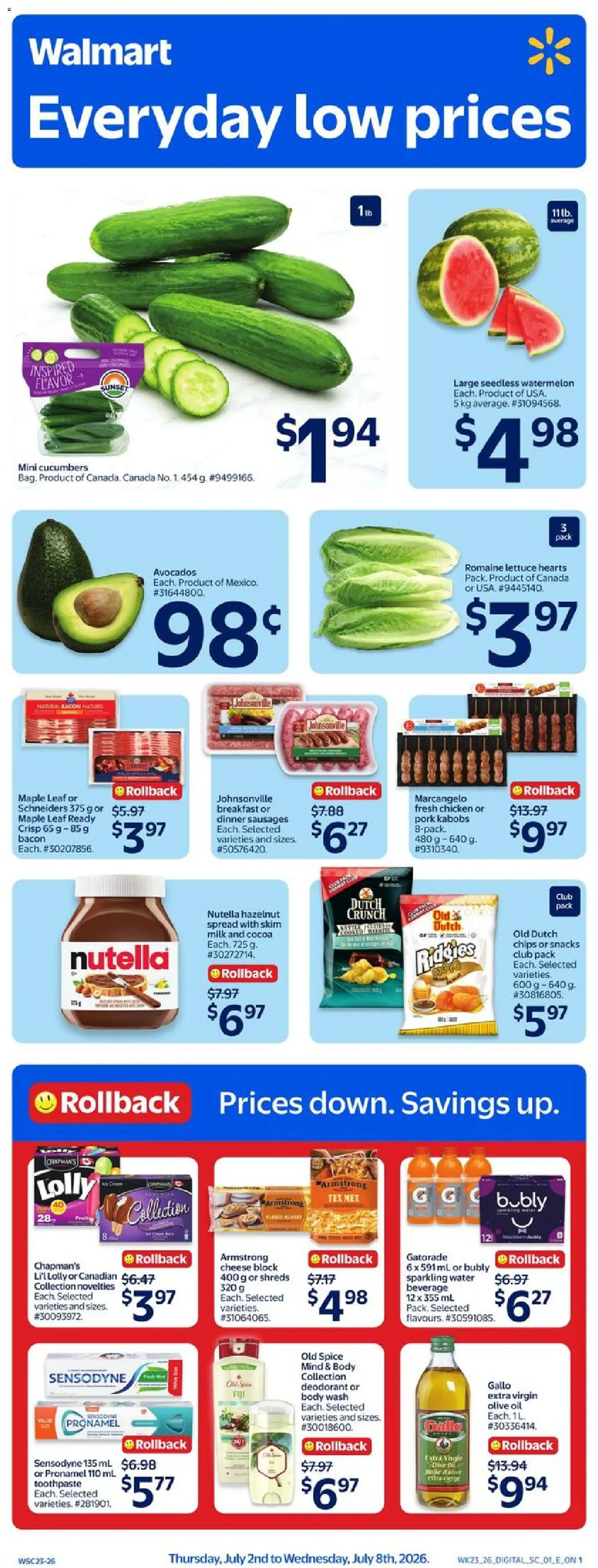 Walmart flyer valid from Jul 2, 2026 | Page: 1