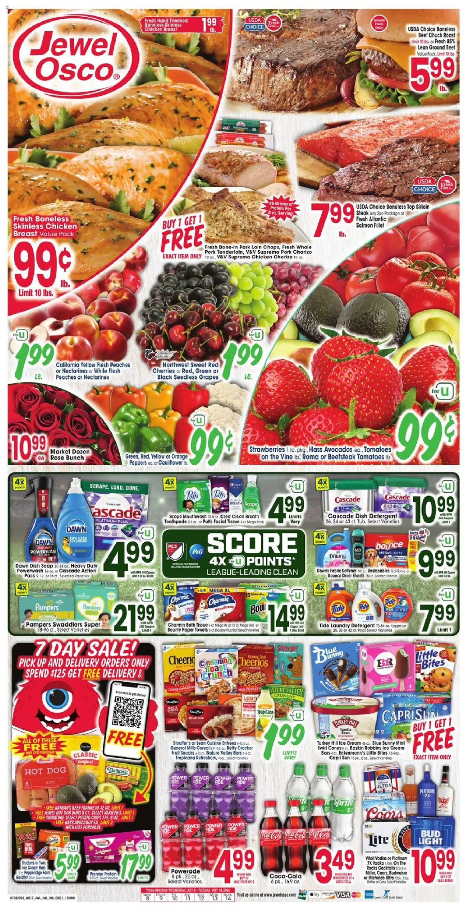 Jewel Osco Weekly Ad - valid from 07/08/2026 | Page: 1