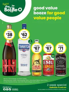 Preview of The Bottle-O - Good Value Booze, For Good Value People. 20/07 - valid from 20/07/2026