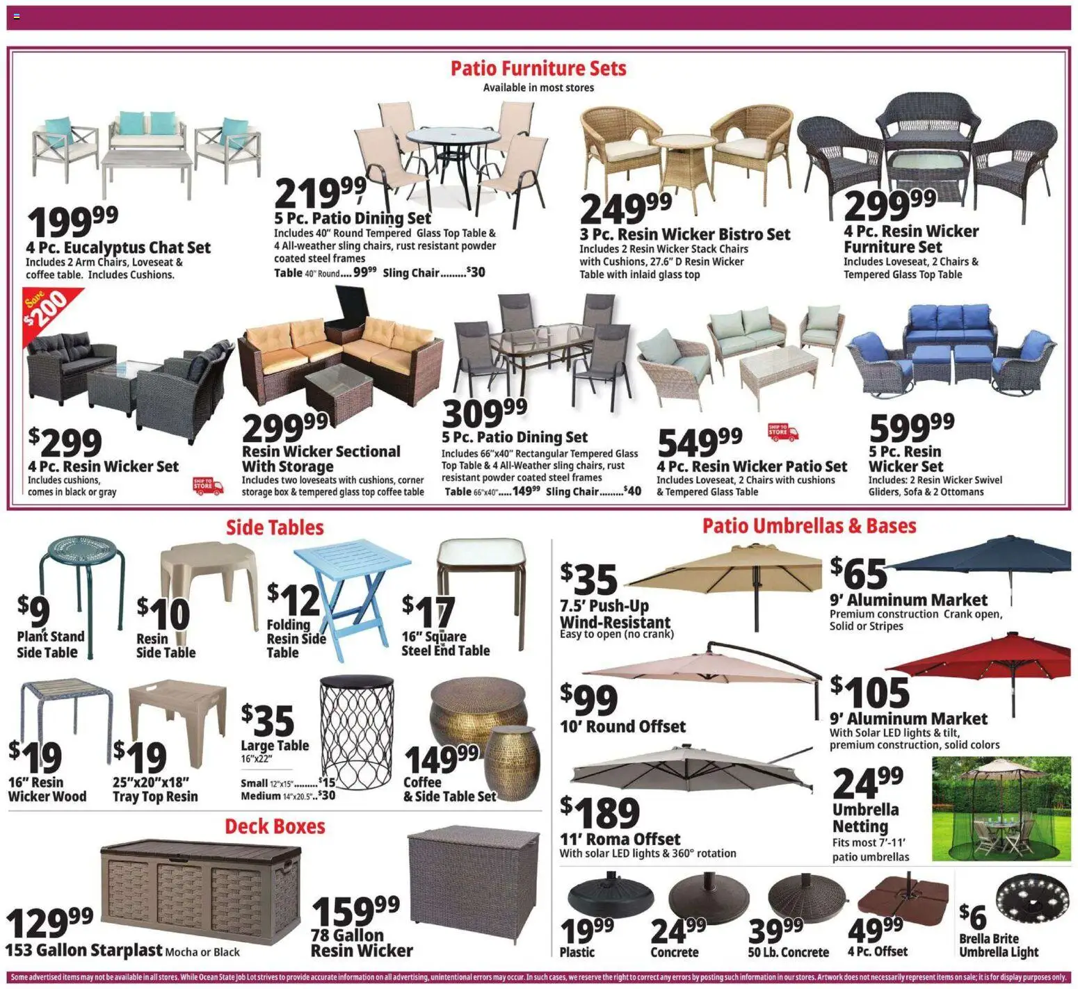 Ocean State Job Lot Weekly Ad - valid from 30.04.2026 | Page: 8 | Products: Sofa, Chair, Powder, Coffee