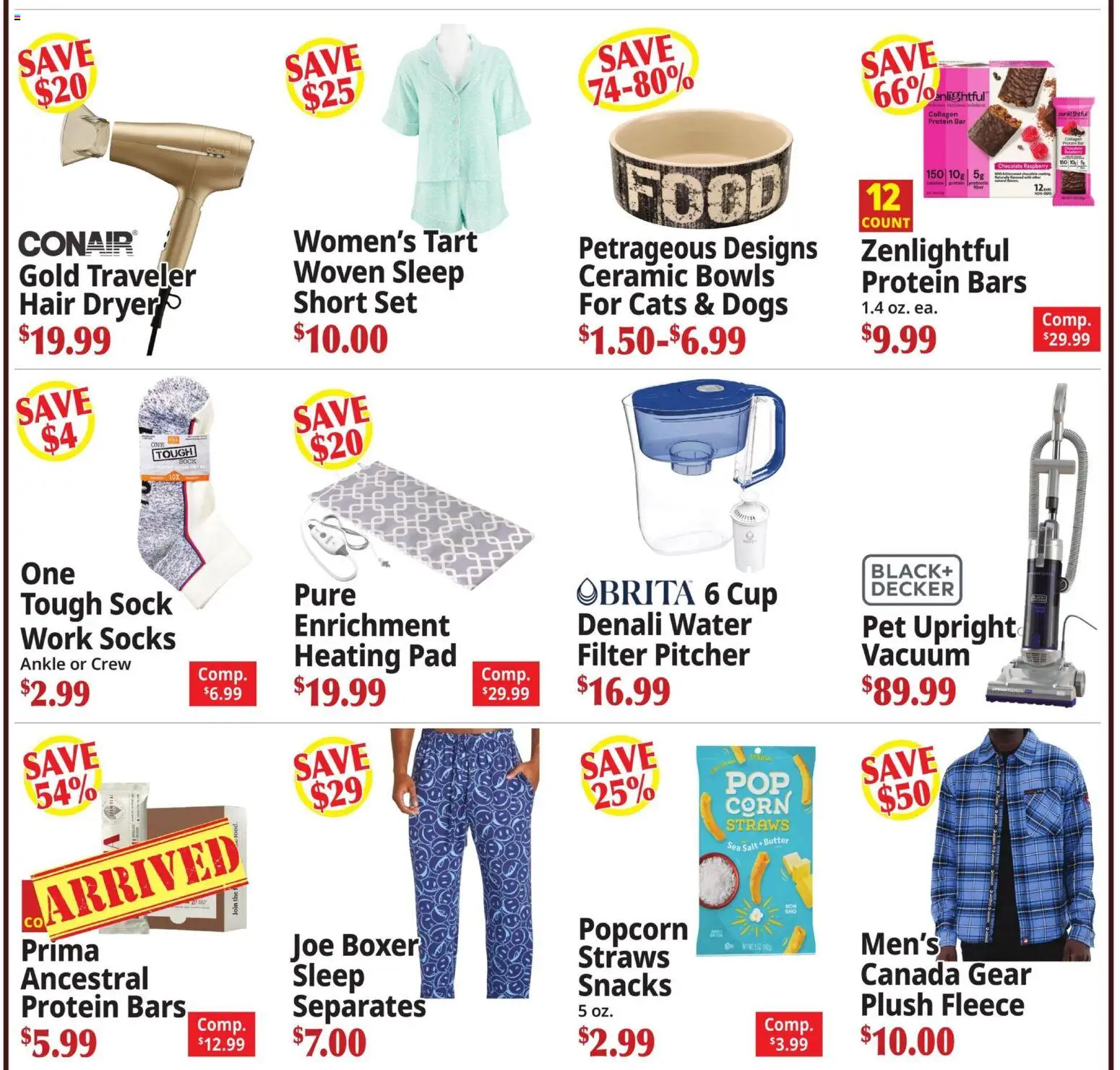 Ocean State Job Lot Coming Attractions - MA - valid from 07/30/2026 | Page: 3 | Products: Socks, Salt, Hair dryer, Dryer