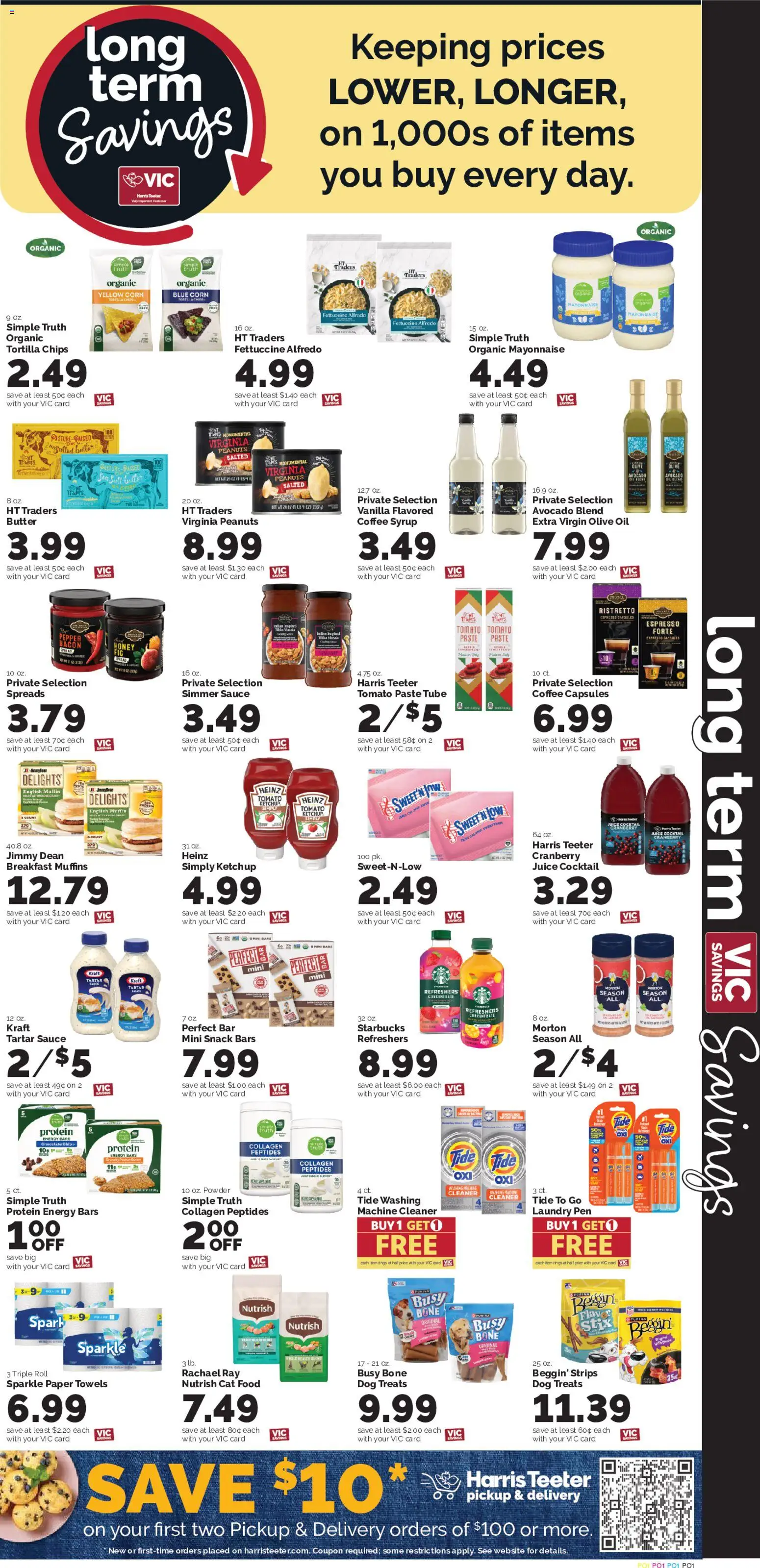Harris Teeter Weekly Ad - NC - valid from 09/02/2026 | Page: 8 | Products: Dog Treats, Protein, Tortilla chips, Pepper