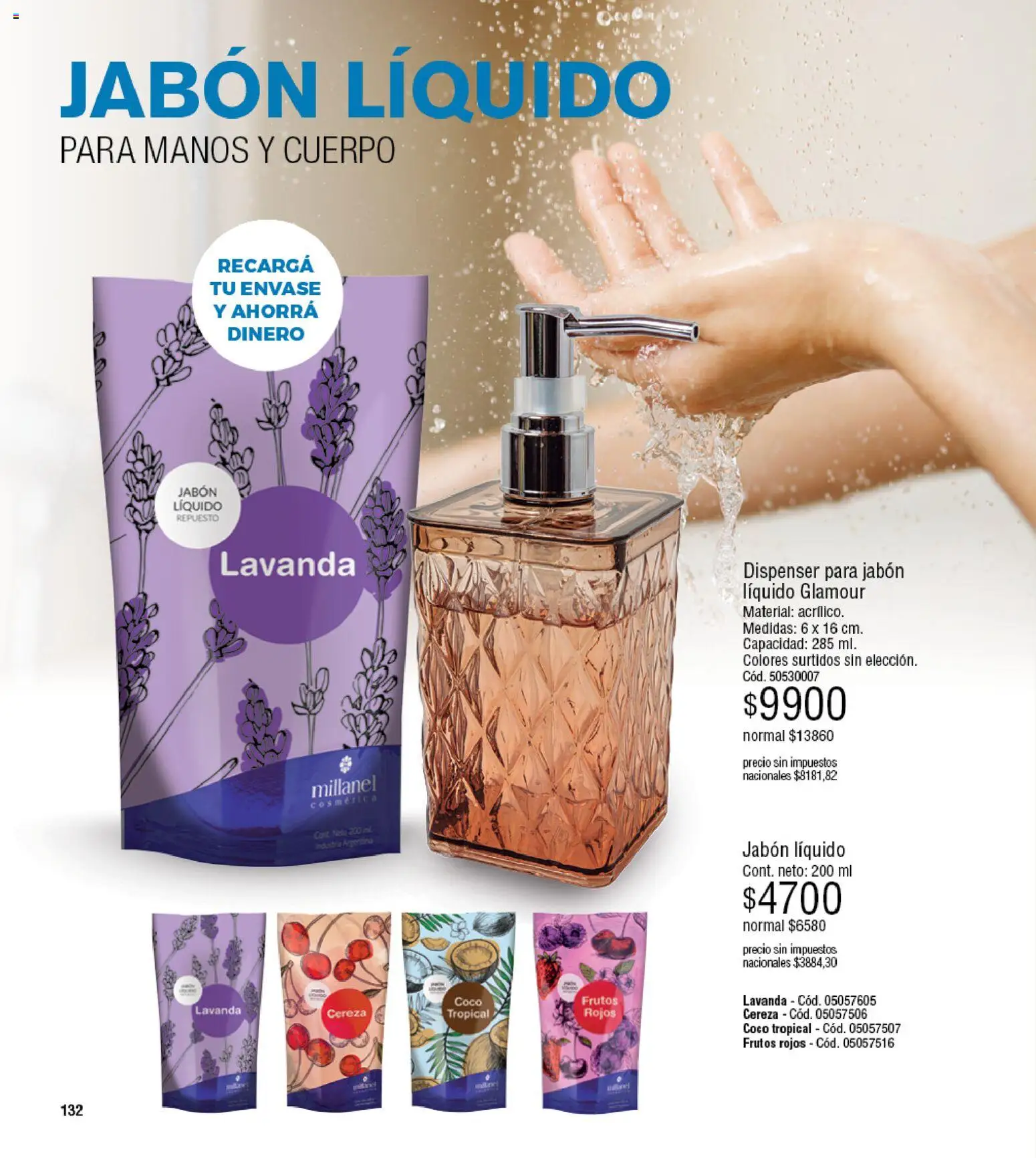 Millanel - Catálogo │ válido desde el 20/07/2026 | Página: 156 | Productos: Frutos rojos, Coco, Jabón líquido, Jabón
