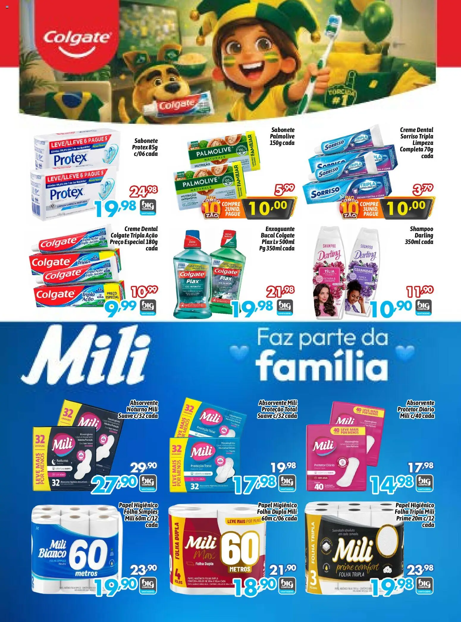 Big Compra Folheto - válido de 05.06.2026 | Página: 22 | Produtos: Shampoo, Sabonete, Absorvente, Papel higiênico