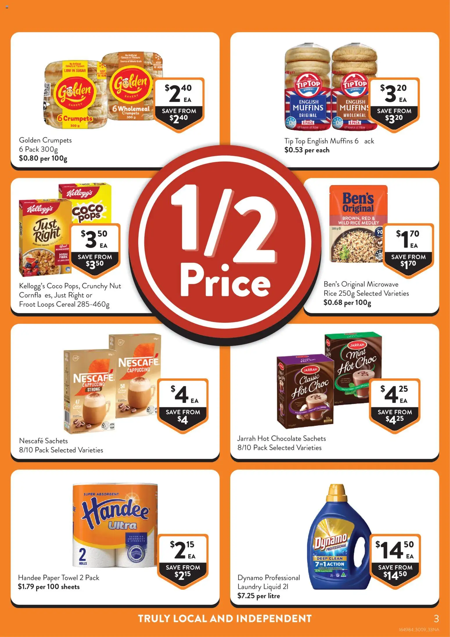 Foodworks catalogue - valid from 30/09/2026 | Page: 3 | Products: Rice, Hot chocolate, Laundry, Microwave
