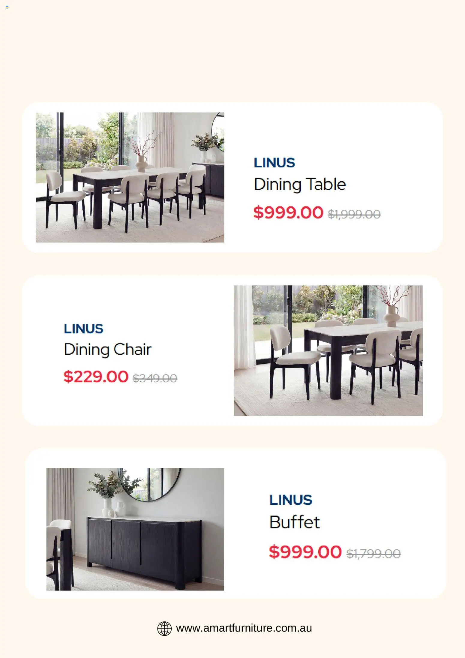Amart Furniture catalogue - valid from 21/08/2026 | Page: 3 | Products: Table, Chair, Dining chair