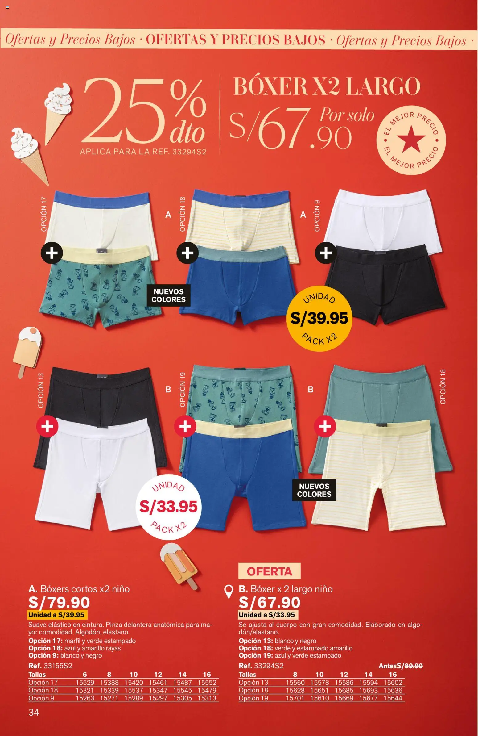 Catálogo Leonisa válido desde 25/06/2026 | Página: 34 | Productos: Boxers