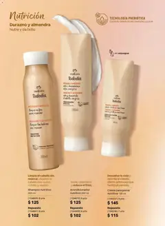 Vista previa de Natura campaña 8 2026, nuevo folleto de la tienda, válido en México a partir del 08.05.2026 | Página: 127 | Productos: Durazno, Crema, Almendra, Acondicionador