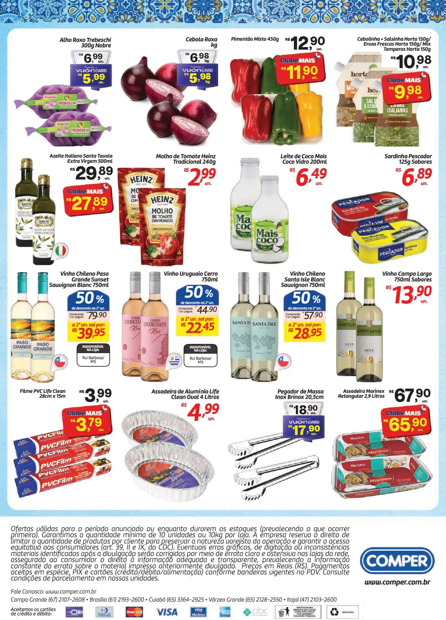 Comper Folheto - válido de 18/09/2026 | Página: 2 | Produtos: Alho, Pimentão, Molho de tomate, Temperos