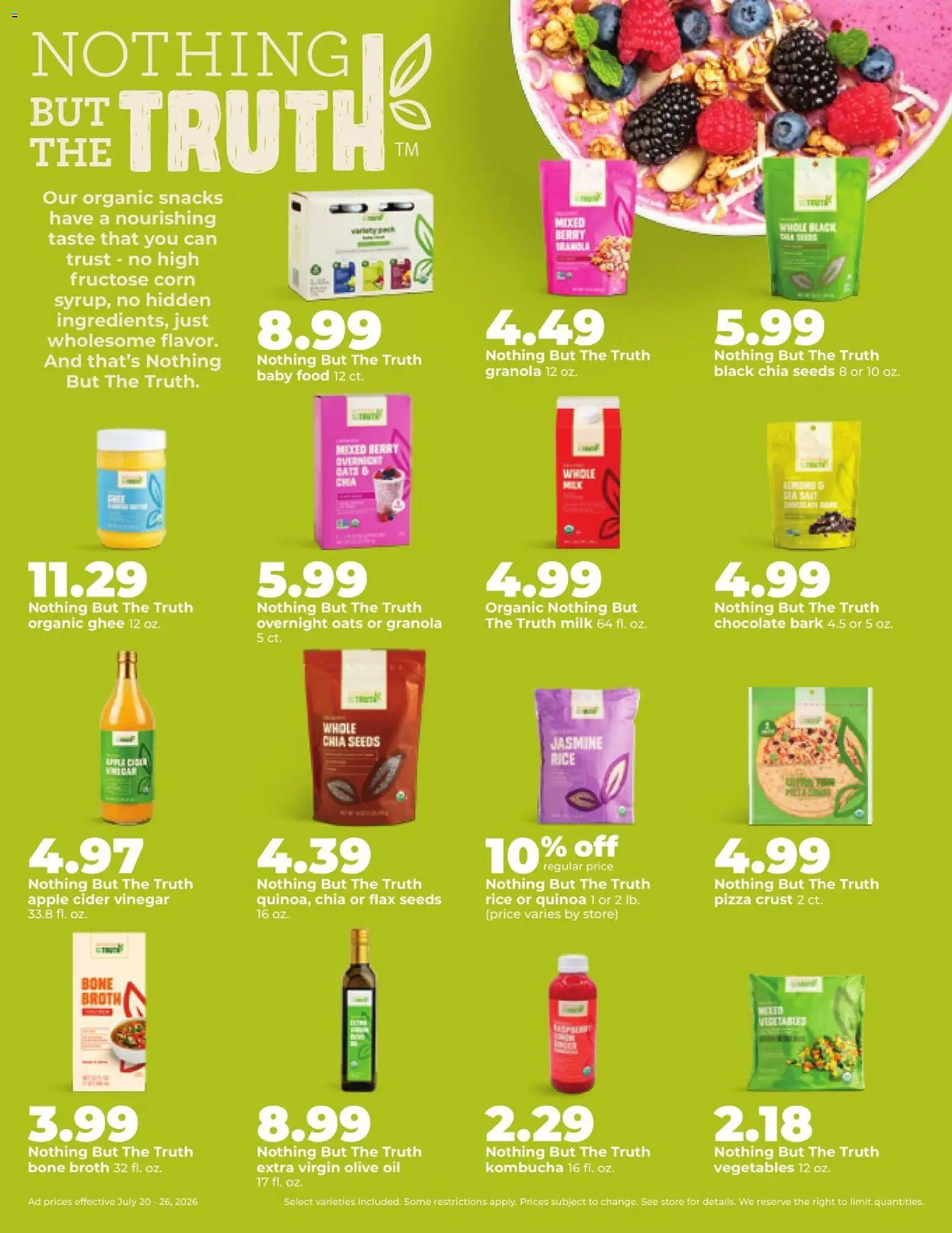 HyVee Weekly Ad - valid from 07/20/2026 | Page: 33 | Products: Vinegar, Corn, Oil, Pizza