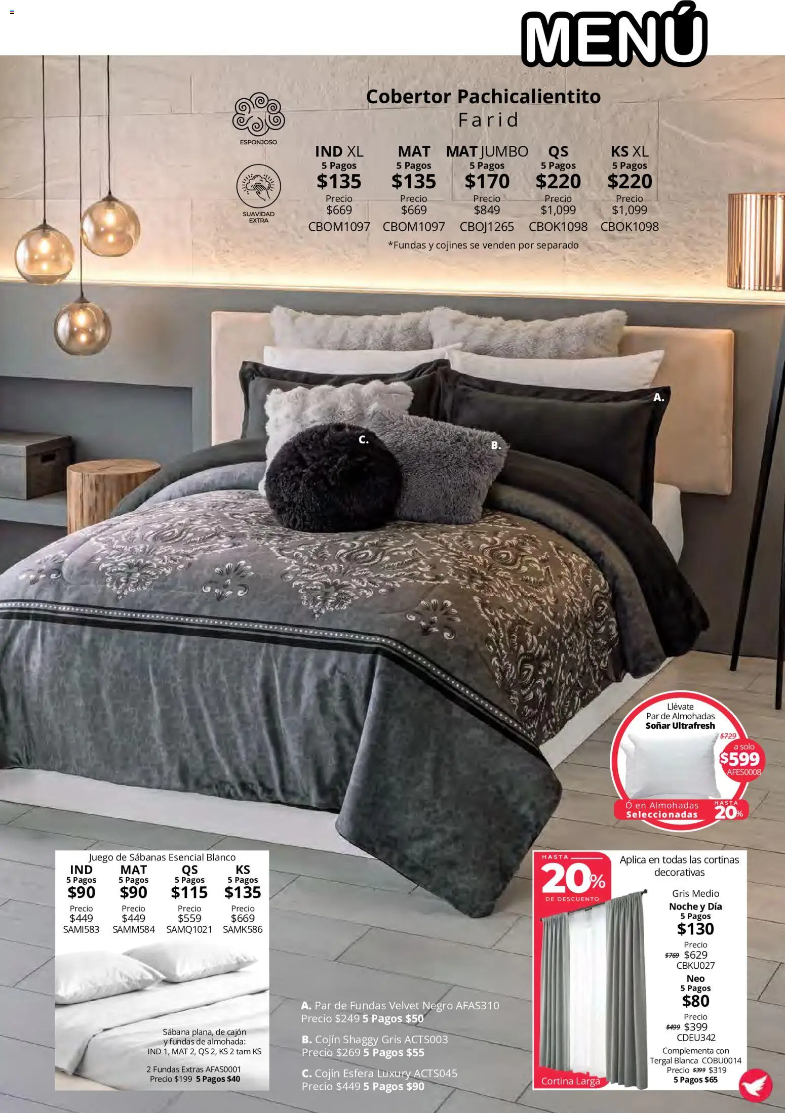 Nuevas ofertas de Colchas Concord válidas en toda la República Mexicana desde el 15/10/2026. ¡Encuentra las mejores ofertas en Colchas Concord catálogo Colección Cobertor Calor de Hogar! | Página: 15