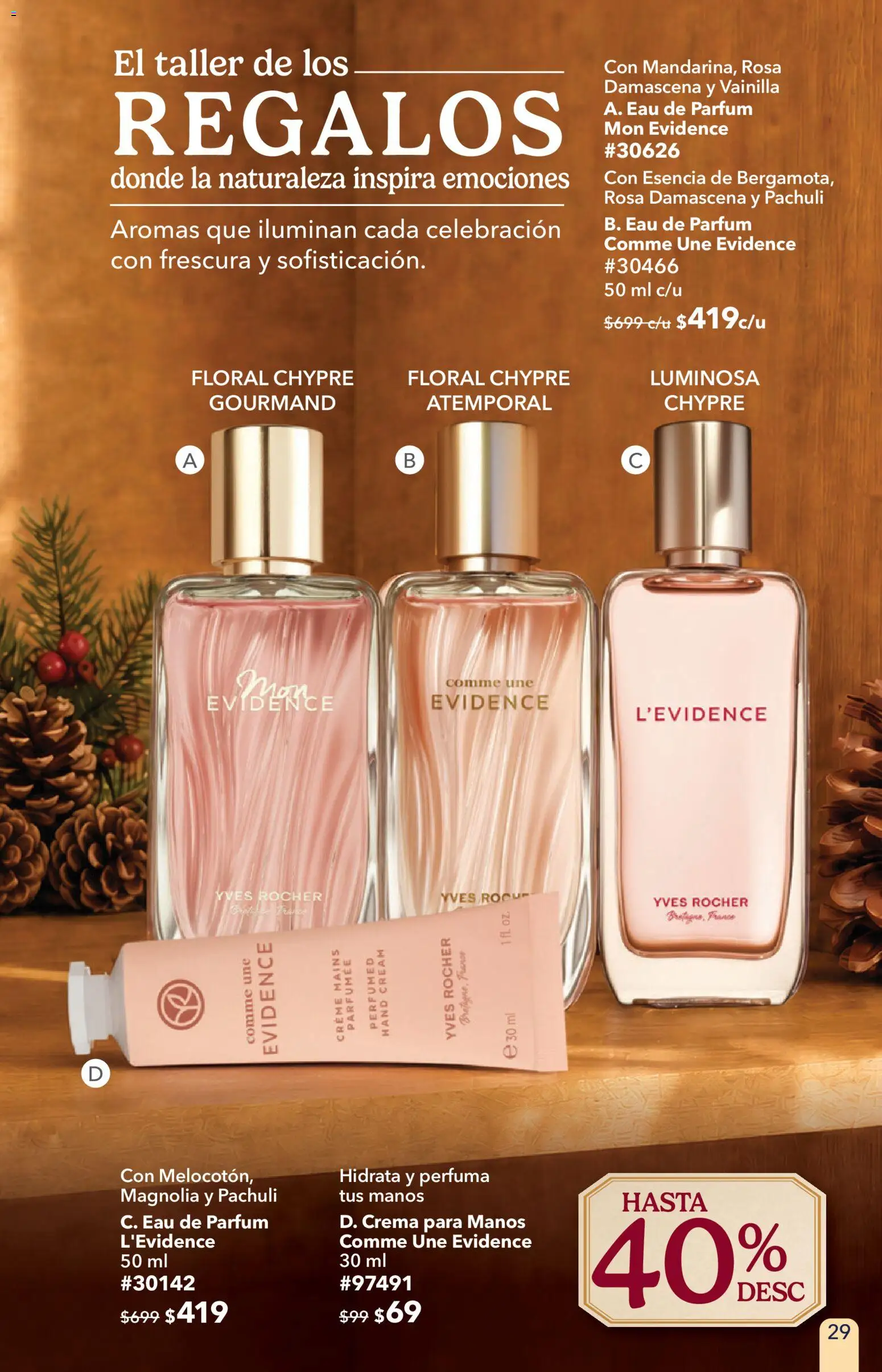 Nuevas ofertas de Yves Rocher válidas en toda la República Mexicana desde el 27/10/2026. ¡Encuentra las mejores ofertas en Yves Rocher campaña 15 2026! | Página: 29
