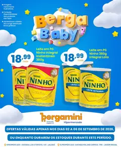 Supermercado Bergamini ofertas Berga Baby - Pré-Visualização do folheto da loja Supermercado Bergamini, válido de 02/09/2026