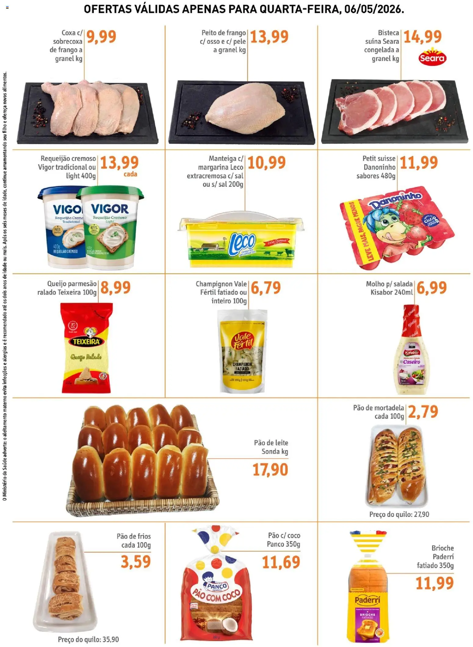 Sonda Folheto - válido de 06.05.2026 | Página: 2 | Produtos: Mortadela, Salada, Sal, Frango