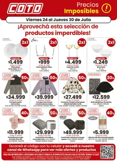 Vista previa Coto ofertas productos válido desde el 24/07/2026