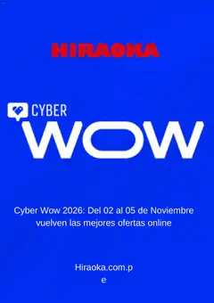 Vista previa de folleto Hiraoka Cyber Wow Aviso de la Hiraoka válido desde 27/10/2026