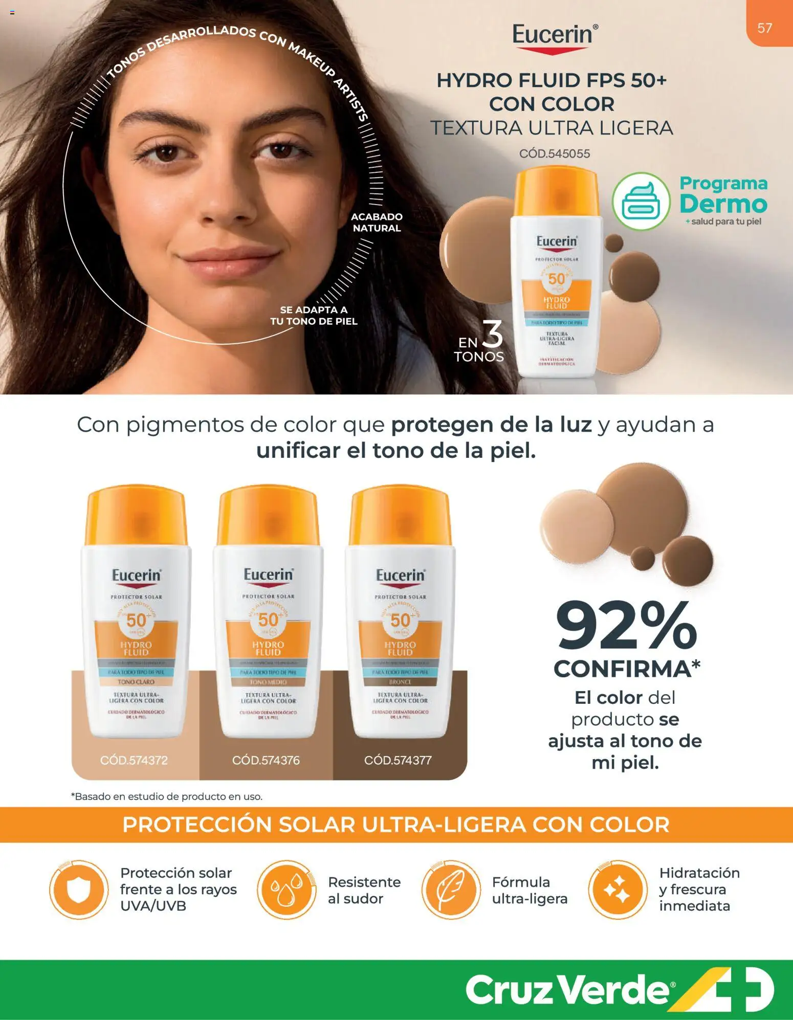 Cruz Verde - Dermocosmética │ válido desde el 31.08.2026 | Página: 57 | Productos: Protector solar
