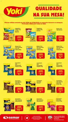 Semar Supermercado ofertas Yoki - Pré-Visualização do folheto da loja Semar Supermercado, válido de 13/08/2026