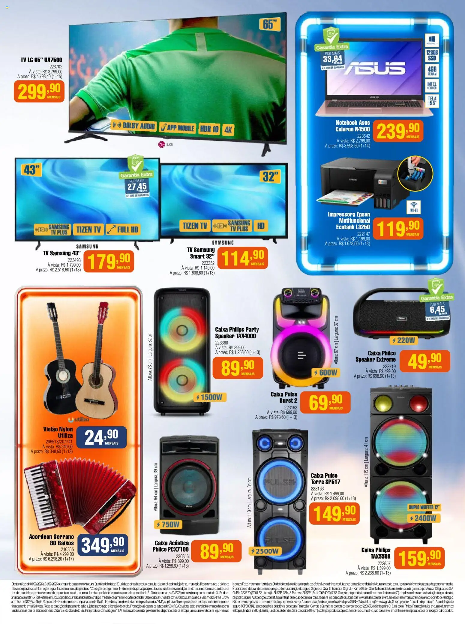 Berlanda Folheto - válido de 01/09/2026 | Página: 15 | Produtos: Caixa acústica, Caixa, Tv, Impressora