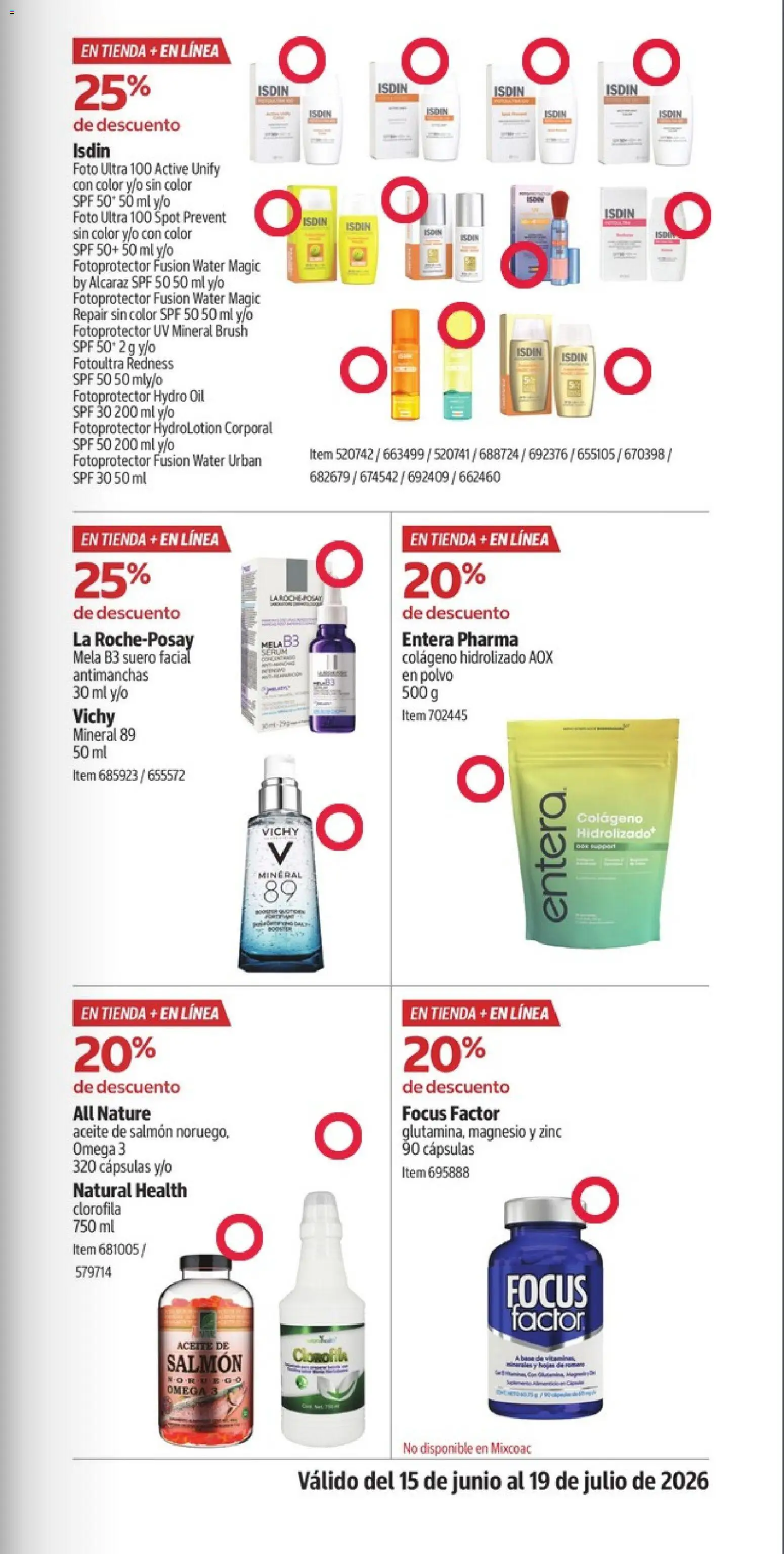 Nuevas ofertas de Costco válidas en toda la República Mexicana desde el 15/06/2026. ¡Encuentra las mejores ofertas en Costco catálogo Descuentos exclusivos! | Página: 33 | Productos: Salmón, Serum, Cápsulas, Polvo