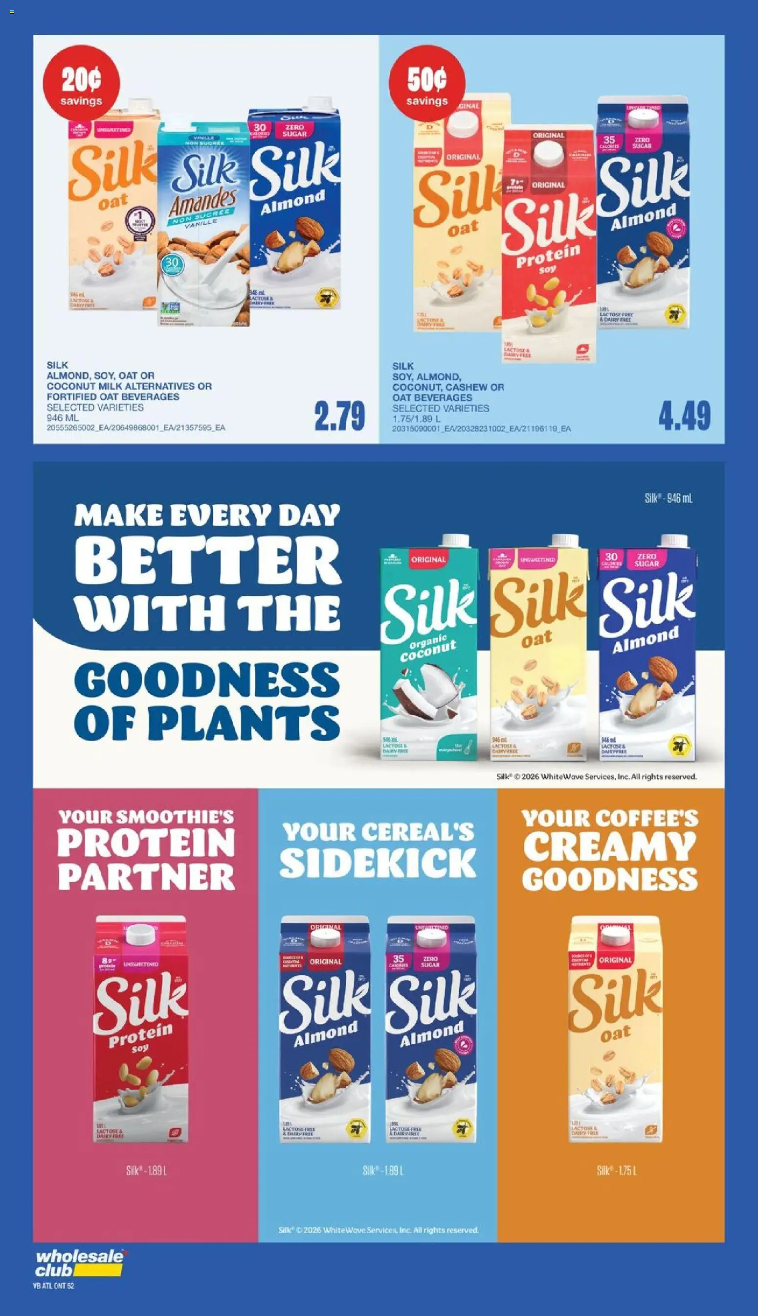 Wholesale Club flyer valid from Jul 30, 2026 | Page: 62 | Products: Milk