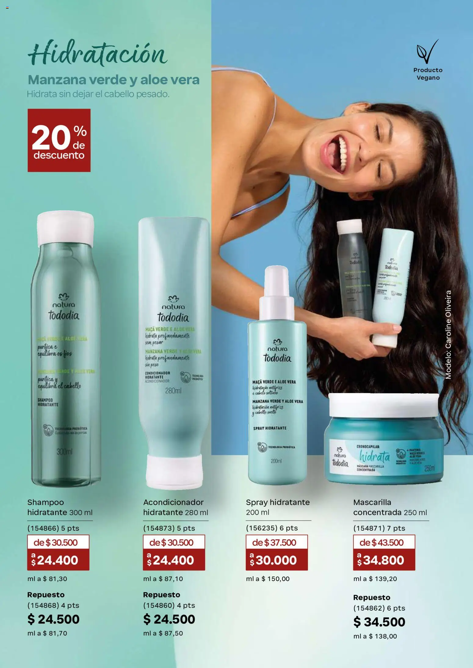 Natura revista - valida desde el 23/09/2026 | Página: 22 | Productos: Peso, Shampoo, Manzana, Mascarilla