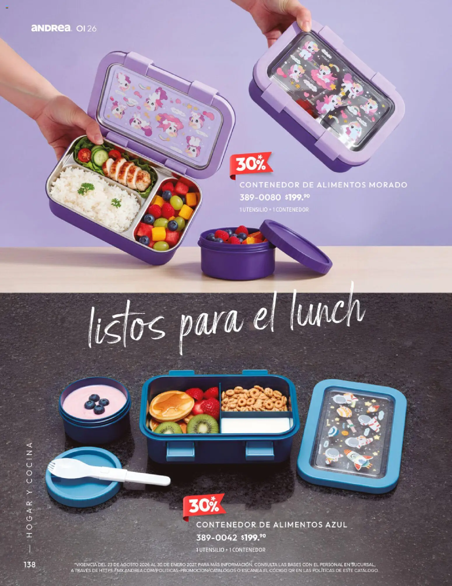 Nuevas ofertas de Andrea válidas en toda la República Mexicana desde el 01/09/2026. ¡Encuentra las mejores ofertas en Andrea catálogo Home! | Página: 138