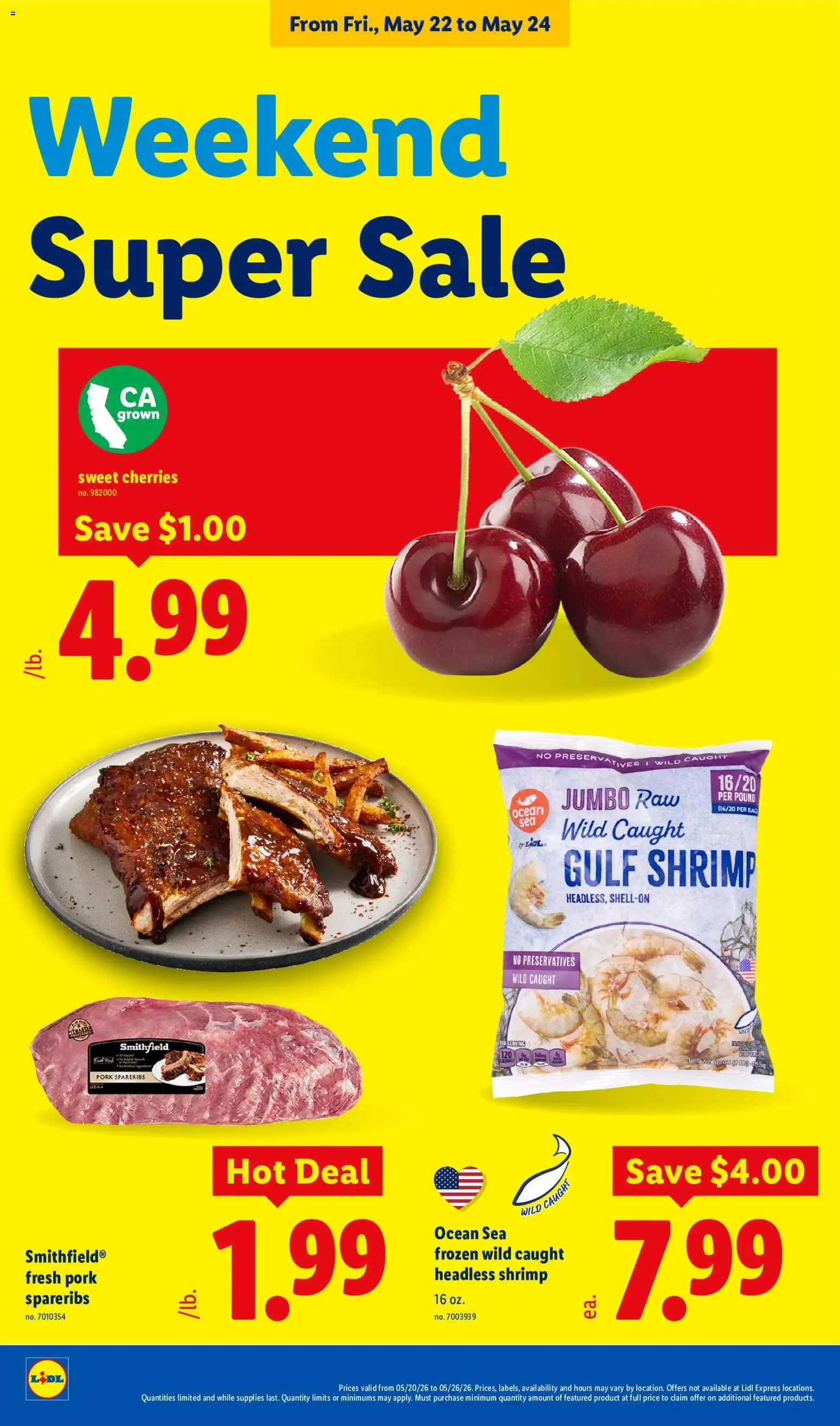 Lidl Weekly Ad - valid from 20.05.2026 | Page: 30 | Products: Cherries, Pork, Bag