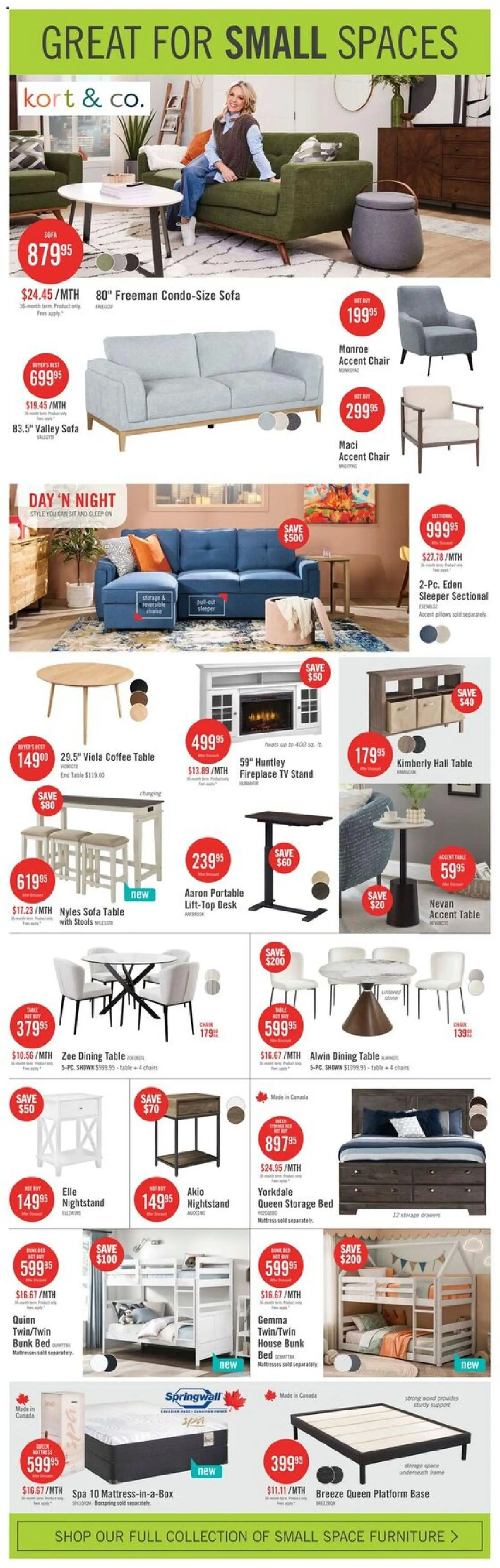 The Brick flyer valid from 05.06.2026 | Page: 10 | Products: Bed, Mattress, Coffee table, Coffee