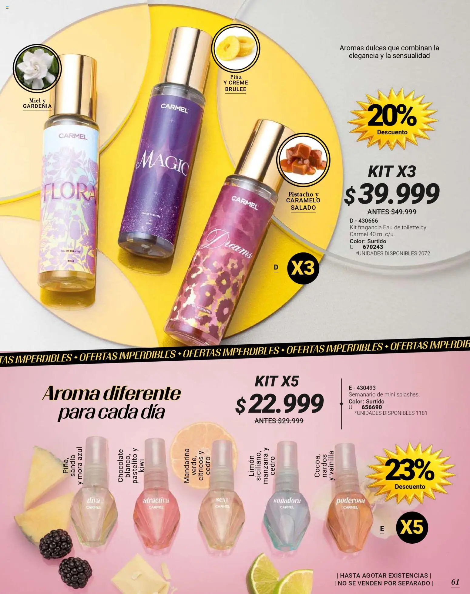 Carmel revista - valida desde el 01.06.2026 | Página: 257 | Productos: Kiwi, Limón, Ruana, Mora