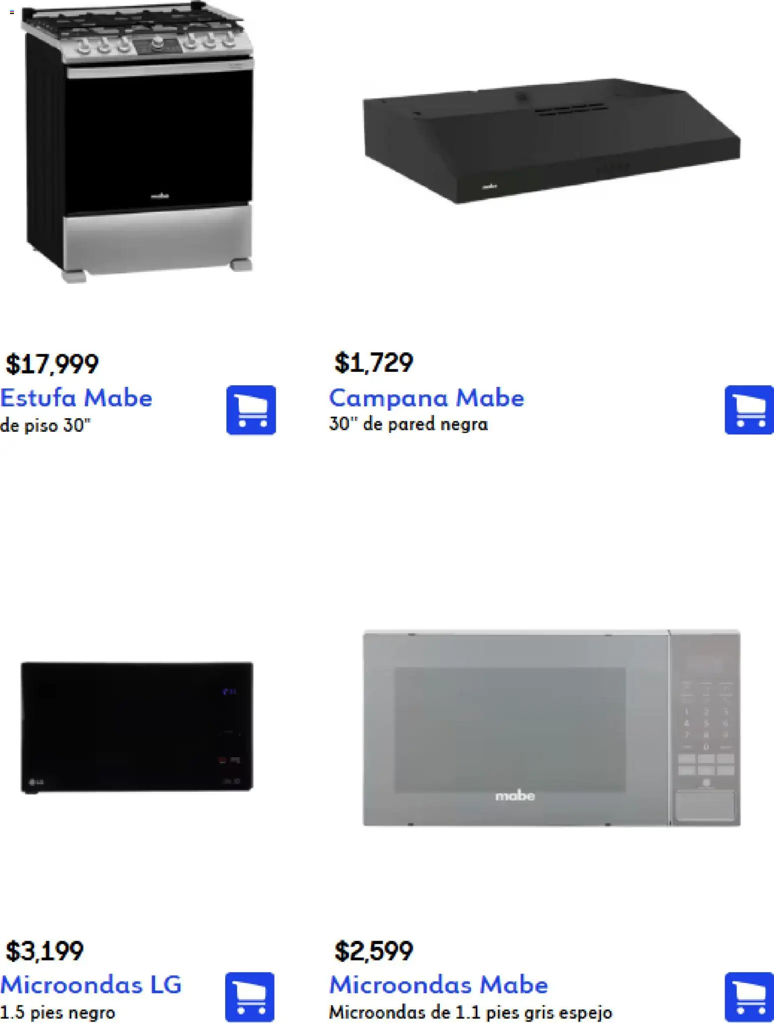 Coppel catálogo │ válido desde el 01/09/2026 | Página: 18 | Productos: Campana, Espejo, Microondas