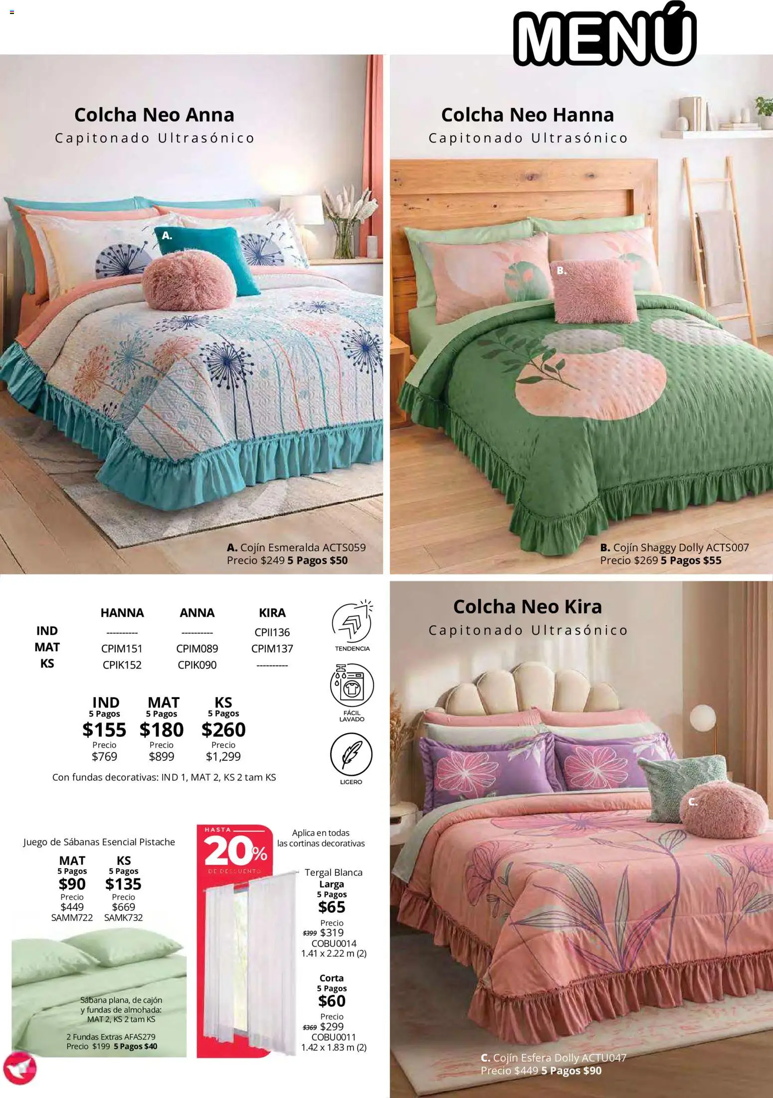 Nuevas ofertas de Colchas Concord válidas en toda la República Mexicana desde el 15/10/2026. ¡Encuentra las mejores ofertas en Colchas Concord catálogo! | Página: 106