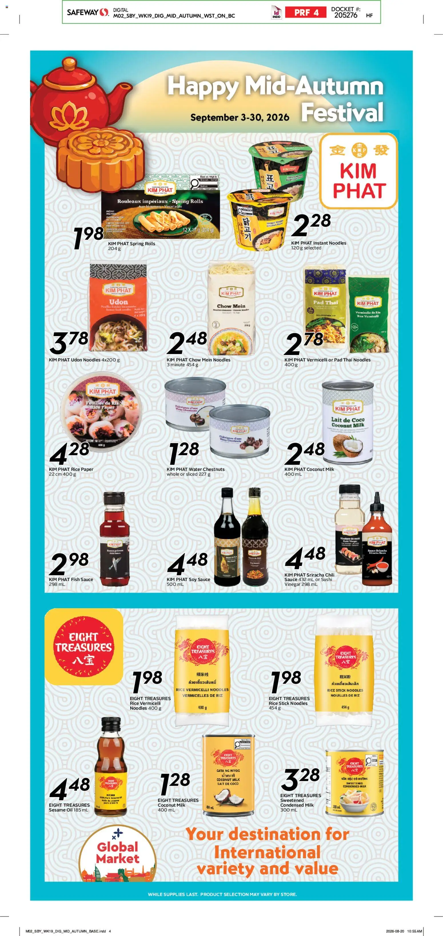 Safeway flyer valid from Sep 3, 2026 | Page: 2 | Products: Rice, Fish, Noodles, Legumes