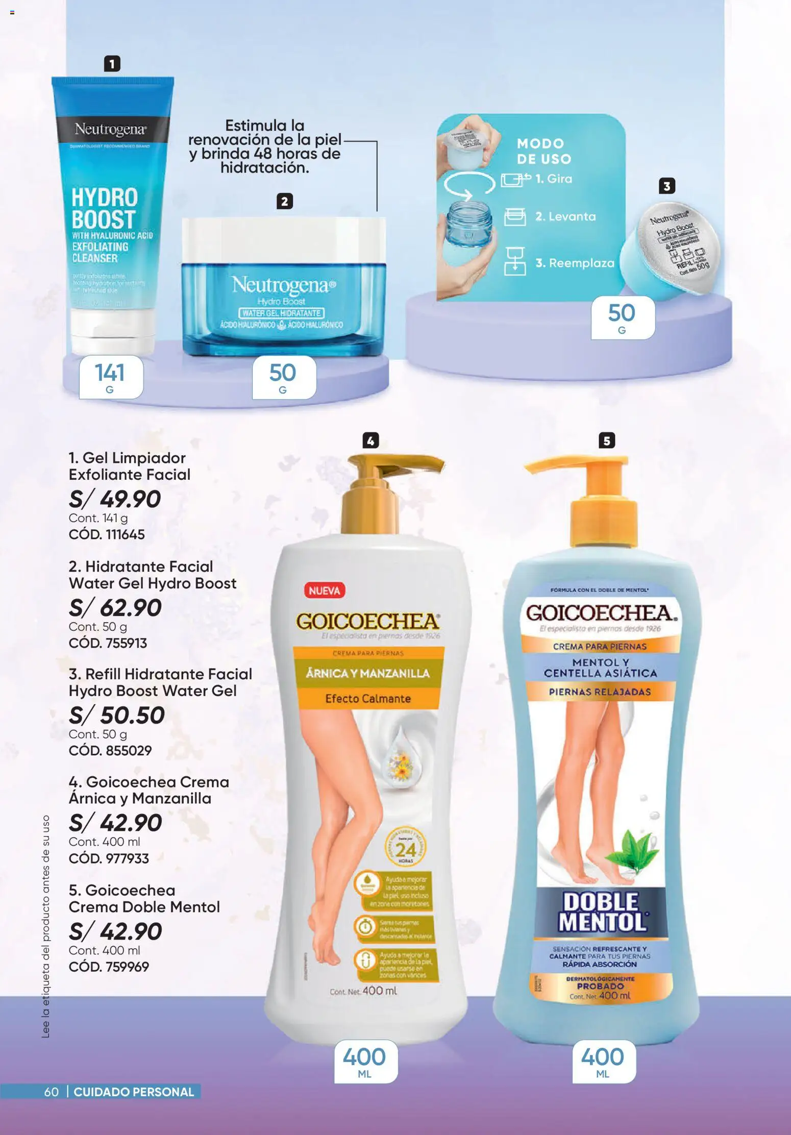 Catálogo Azzorti válido desde 31/08/2026 | Página: 60 | Productos: Exfoliante, Crema