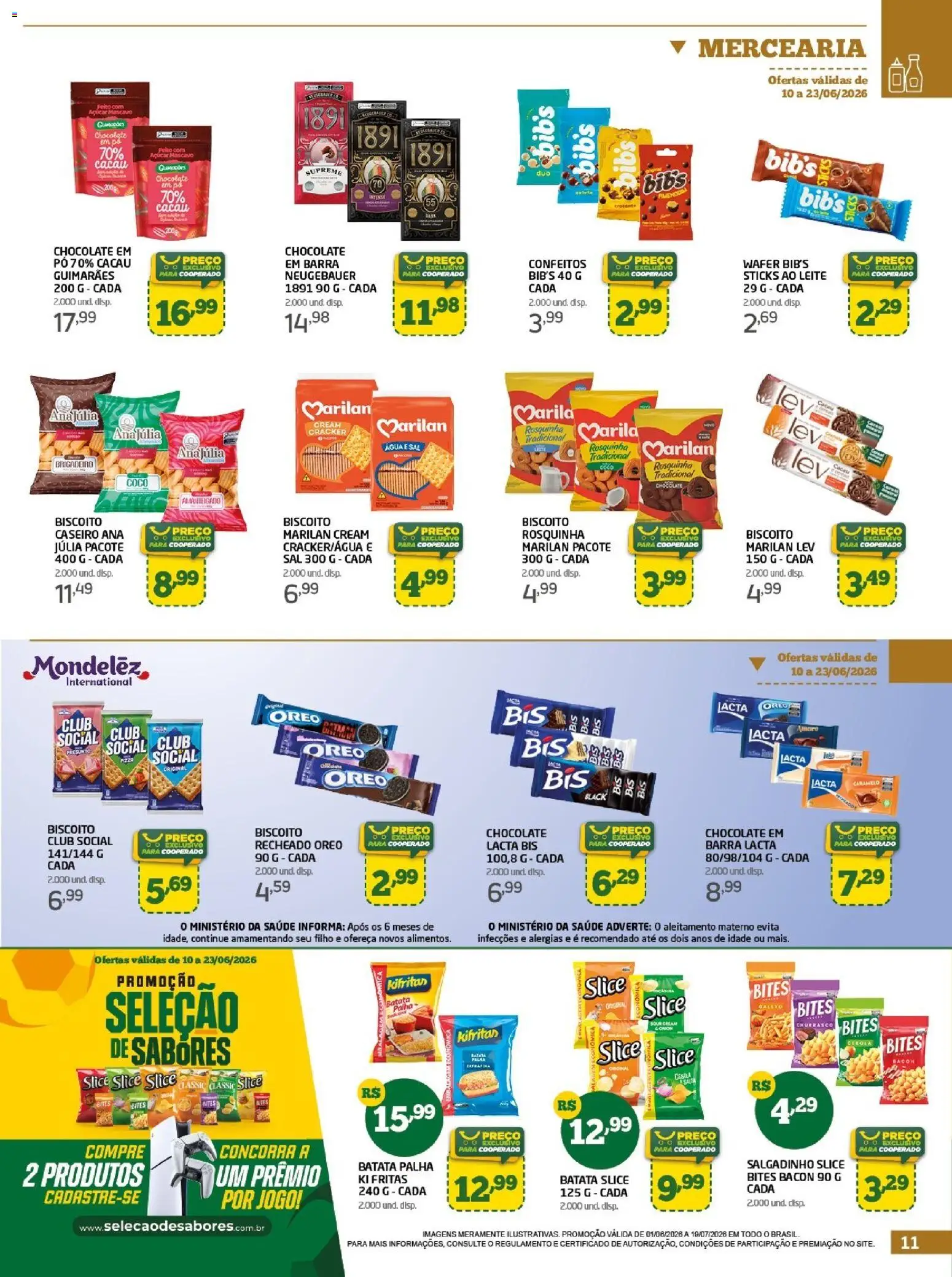 Cooper Folheto - válido de 10.06.2026 | Página: 11 | Produtos: Leite, Açúcar mascavo, Batata, Sal
